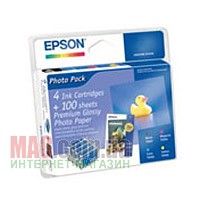 Набор картриджей EPSON T055640A0 Цветной, набор 4 шт. (C,M,Y,Bk)