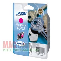 Картридж EPSON T04734A Magenta 8мл, 250 копий