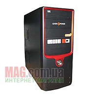 Корпус ATX Midi Logicpower 5822BR, Black/Red, 350W