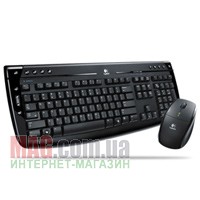 Комплект беспроводная клавиатура Logitech Pro 2400 + мышь LX5, Black/Silver, USB