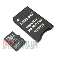 Карта памяти Kingston micro SDHC 8192 Мб Class 4 + адаптер SD