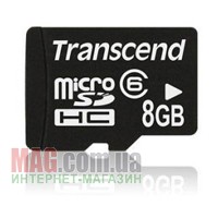 Карта памяти 8 Гб Transcend MicroSD SDHC Class 6 без SD адаптера