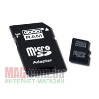 Карта памяти 4 Гб GoodRam MicroSD SDHC Class 4 с адаптером