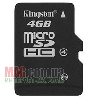 Карта памяти Kingston microSDHC 4 Гб Class 4
