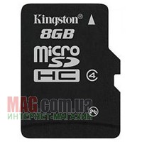 Карта памяти Kingston microSDHC 8 Гб Class 4