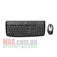 Комплект Logitech Cordless 1500 Rechargeable Desktop беспроводная клавиатура + мышь USB BLACK