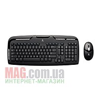 Комплект Logitech Cordless Desktop EX 100 клавиатура + мышь USB Black