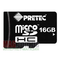 Карта памяти Pretec microSD 16 Гб + SD-adapter