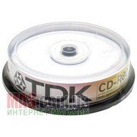 Диск CD-R TDK, 700Mb, 52x, Slim (уп.10шт.), Printable